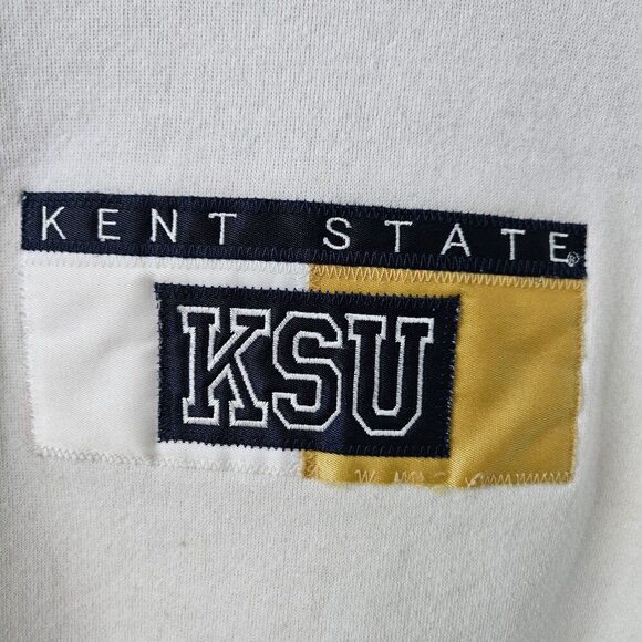 Kent State KSU Jansport Vintage White Crewneck Sweatshirt Size M NCAA College - Picture 2 of 16